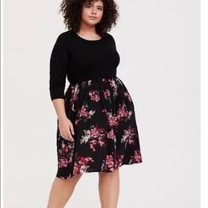 Torrid Floral Challis Dress